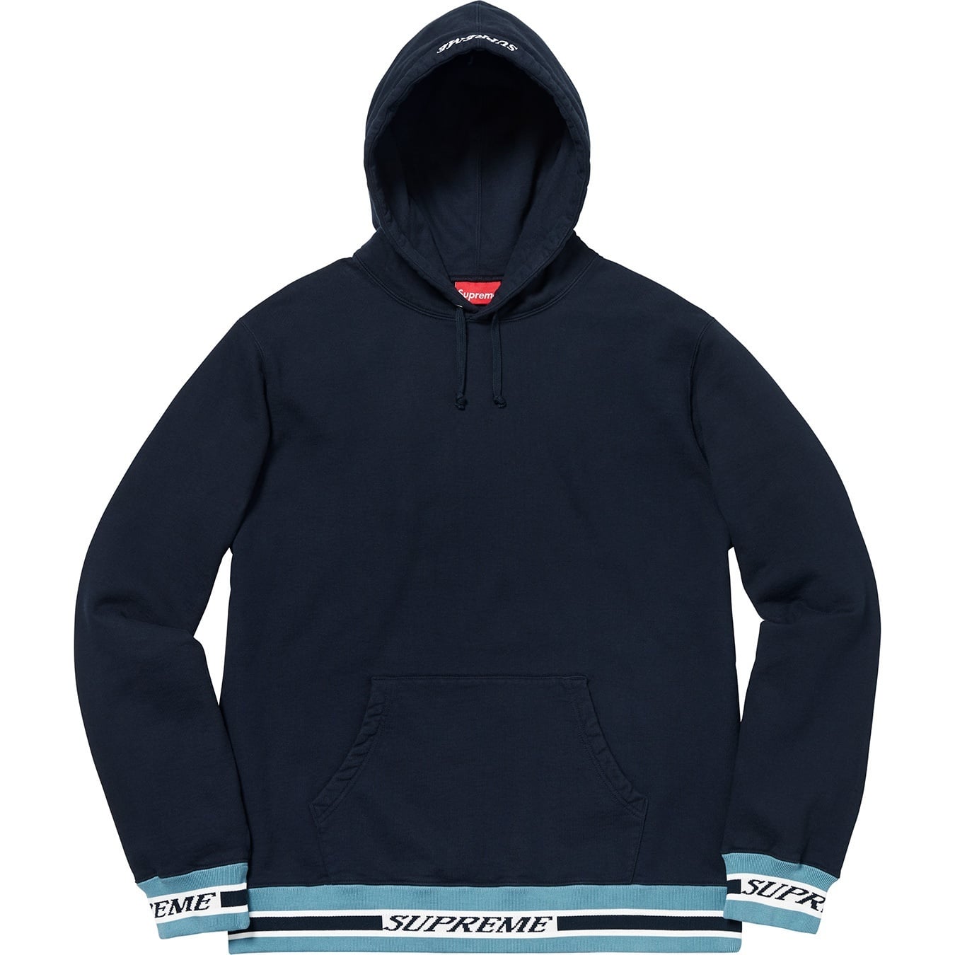 Striped Rib Hooded Sweatshirt view 3